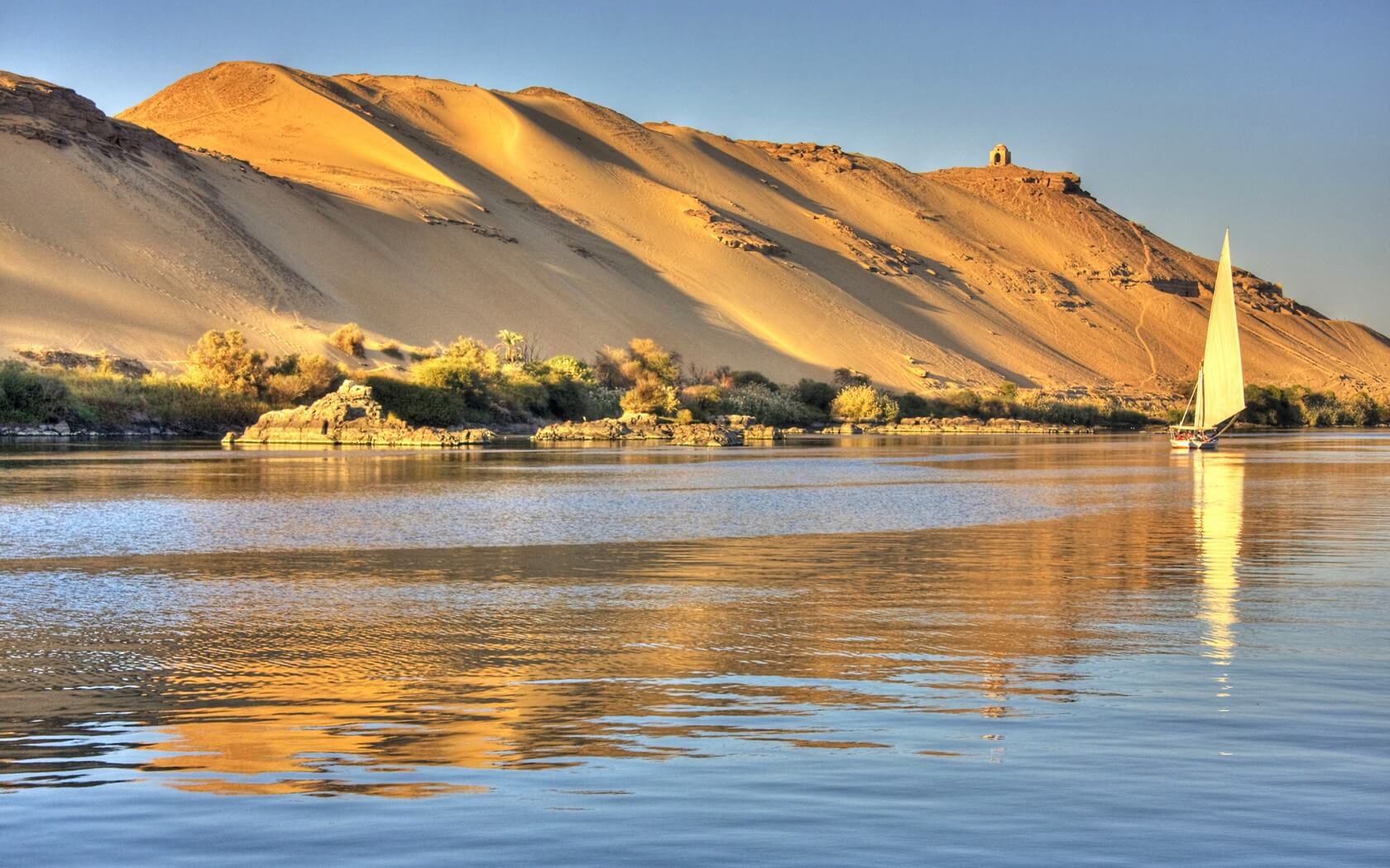 عمق نهر النيل