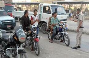 تحرير 2273 مخالفة لقائدي الدراجات النارية لعدم ارتداء «الخوذة»