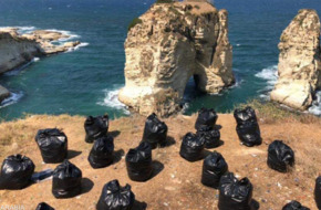 نقطة مضيئة وسط أزمات لبنان.. مبادرة فردية لتنظيف الروشة والشواطئ