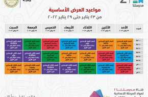 تعرف على جدول البرامج التعليمية للمرحلة الإعدادية على قناة مدرستنا | المصري اليوم