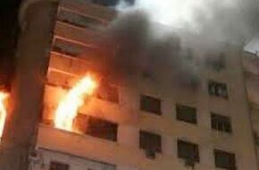 اندلاع حريق هائل في عقار سكني بمدينة نصر | أهل مصر