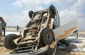 مصرع وإصابة 10 أشخاص في انقلاب سيارة بأسوان | الحوادث | الصباح العربي