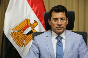 وزير الرياضة يستقبل بسنت حميدة وايهاب عبد الرحمن بعد عودتهم من دورة العاب البحر المتوسط