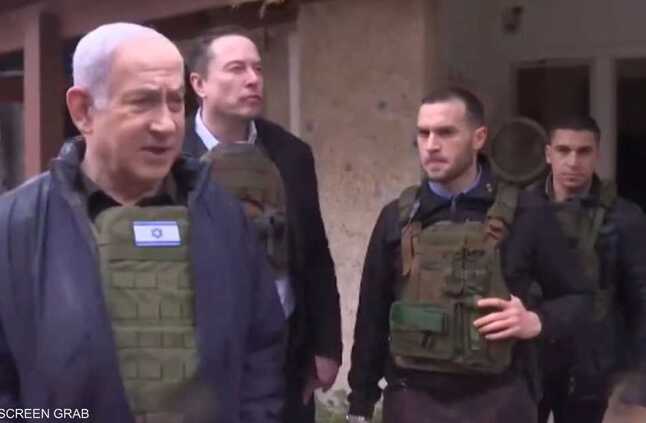 بالفيديو.. نتنياهو وماسك في جولة داخل "مناطق هجوم حماس"