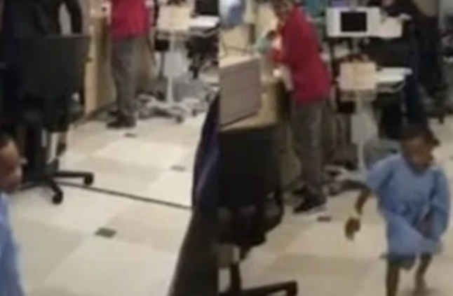 طفل مثير للبهجة يرقص بملابس المستشفى قبل خضوعه لجراحة خطيرة بدقائق