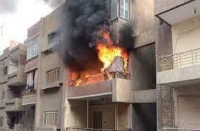 حريق يلتهم شقة سكنية بالعبور ووجود مصابين