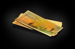 دبي.. طرح ورقة نقدية من الذهب