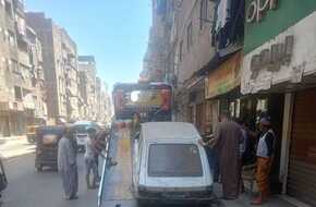 رفع 1600 حالة إشغال وتعدي على الطريق العام بجنوب الجيزة  | المصري اليوم