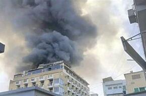 حريق فى مول تجارى بأسوان والحماية المدنية تحاول إخماد النيران..  وصور