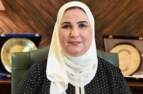 وزيرة التضامن تتابع تداعيات حريق مول تجاري بـ محافظة أسوان