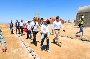وزيرة البيئة بجولة تفقدية لمتابعة الأعمال الإنشائية لقرية الغرقانة بمحمية نبق بجنوب سيناء | الأخبار | الصباح العربي