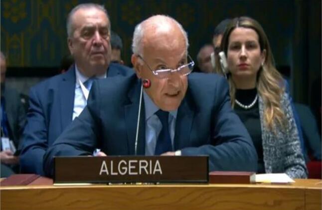 الجزائر تؤكد حق فلسطين التاريخي في الحصول على عضوية كاملة