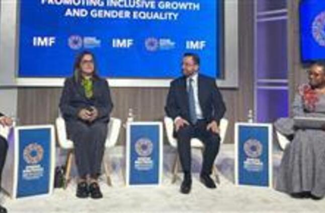 وزيرة التخطيط تشارك في جلسة بعنوان &quot;تعزيز النمو الشامل والمساواة بين الجنسين”