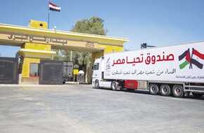 إدخال 34 شاحنة لقطاع غزة عبر بوابة معبر رفح البري | المصري اليوم
