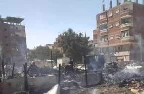 إخماد حريق اندلع في مخزن خردة بـ السويس | المصري اليوم