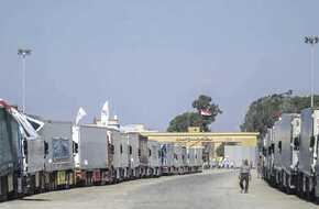 ادخال 163 شاحنة مساعدات إلى غزة عبر معبر كرم أبو سالم | المصري اليوم