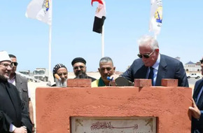 وزير الأوقاف ومحافظ جنوب سيناء يضعان حجر أساس أول مجمع ديني خدمي