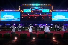 محمد حماقي يشارك في حفل افتتاح بطولة الفروسية بحضور الرئيس السيسي
