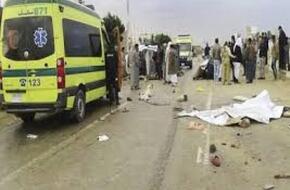 إصابة 15 شخصاً فى حادث انقلاب ميكروباص بطريق الفيوم القاهرة | الحوادث | الصباح العربي