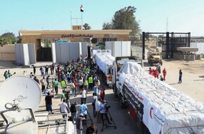 إسرائيل تعلن إدخال 344 شاحنة مساعدات إلى قطاع غزة