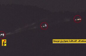 "الصواريخ انفجرت بالآليات".."حزب الله" يعرض مشاهد من نفذه ضد قافلة عسكرية إسرائيلية (فيديو)