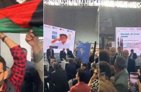 نصرة لغزة.. تونسيون يطردون سفير إيطاليا من معرض الكتاب (فيديو)