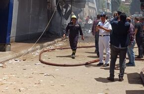 حريق هائل بمبنى السجل المدني بشبرا الخيمة (صور) | أهل مصر