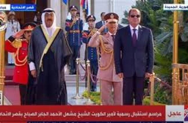 مراسم استقبال رسمية لأمير الكويت في قصر الاتحادية | شاهد | ميديا وتوك شو | الصباح العربي