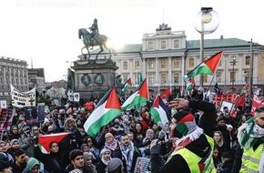 السويد.. مظاهرات حاشدة احتجاجا على مشاركة إسرائيل في مسابقة &quot;يوروفيجن&quot;