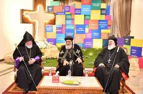 البابا تواضروس يستقبل رئيسي الكنيستين السريانية والأرمينية | المصري اليوم