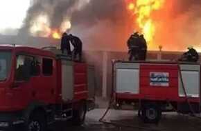 حريق هائل يلتهم مخزن إحدى شركات الأدوية بالإسكندرية (فيديو) | المصري اليوم