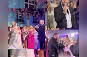 أبرزهم هنا الزاهد وتامر حسني وعزيز مرقة.. نجوم الفن في زفاف لينا الطهطاوي (فيديو) | المصري اليوم