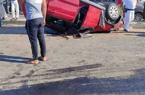 إصابة 14 شخصا في حادثي سير بالمنيا نتيجة السرعة الزائدة | المصري اليوم
