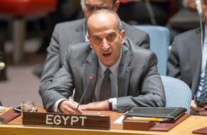 مندوب مصر بالأمم المتحدة يطالب بالامتثال للقرارات الدولية بوقف تسليح إسرائيل