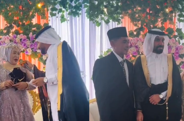 شاب سعودي يزف مدبرة منزل والديه إلى زوجها في إندونيسيا ويثير تفاعلا كبيرا (فيديوهات)