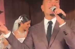 عمرو دياب يُشعل حفل زفاف ريم سامي (فيديو) | المصري اليوم
