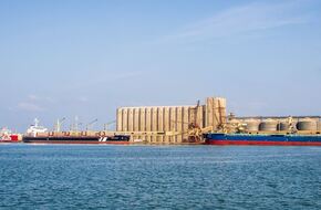 ميناء دمياط يستقبل 65 ألف طن قمح على متن سفينة قادمة من روسيا