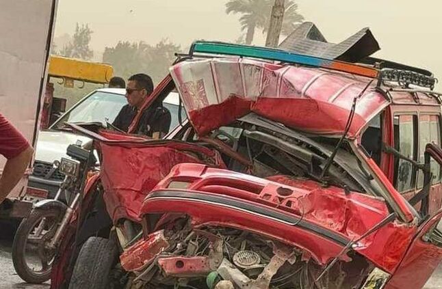 إصابة 3 أشخاص في حادث تصادم على طريق المحور بعد هايبر وان | أهل مصر