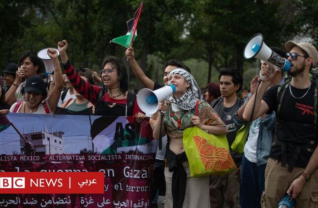 حرب غزة: طلاب جامعات من حول العالم ينضمون للحراك المطالب بوقف إطلاق النار في غزة - BBC News عربي
