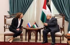 رئيس فلسطين يبحث مع وزيرة خارجية سلوفينيا الحرب الإسرائيلية على غزة