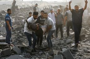 16 شهيدًا فلسطينيًا في قصف إسرائيلي لمنزلين برفح