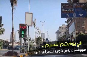 إجازة شم النسيم.. سيولة مرورية في شوارع القاهرة والجيزة| فيديو