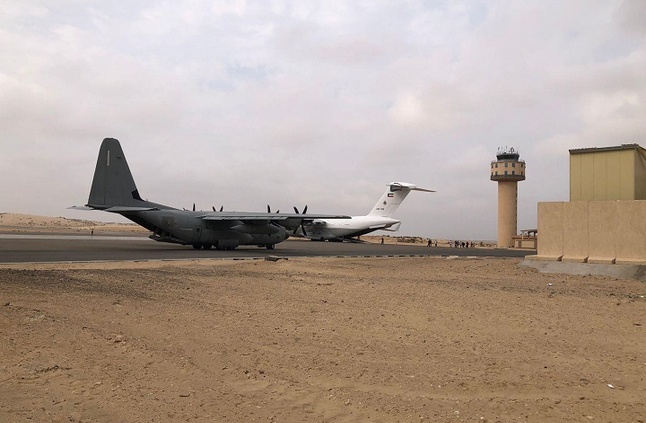 مطار العريش الدولي يستقبل طائرة مساعدات بلجيكية لصالح قطاع غزة 
