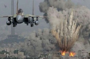 طائرات الاحتلال الإسرائيلي تقصف حي الشيخ عجلين غرب غزة