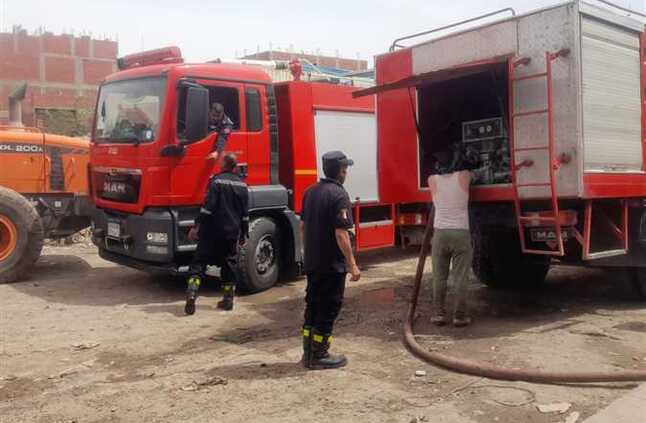 السيطرة على حريق شب في مخلفات كورنيش التبين دون إصابات | المصري اليوم