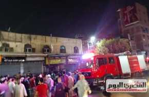  حريق هائل يلتهم محل مقرمشات بالغربية (صور) | المصري اليوم