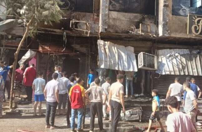 السيطرة على حريق اندلع داخل مطعم وكافيه بمدينة الفشن جنوب بنى سويف - اليوم السابع
