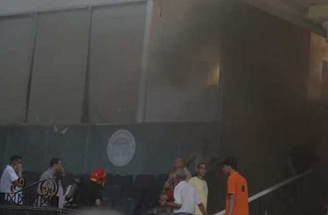النيابة تبدأ التحقيق في حريق استاد الإسكندرية | المصري اليوم