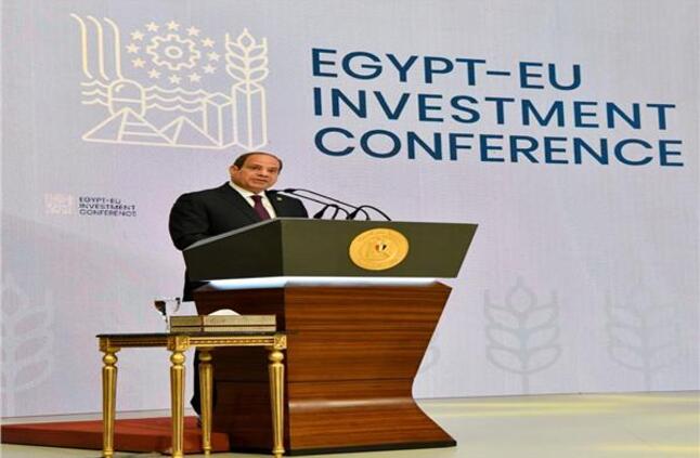 أبرز تصريحات السيسي خلال مؤتمر الاستثمار «المصري الأوروبي» المشترك