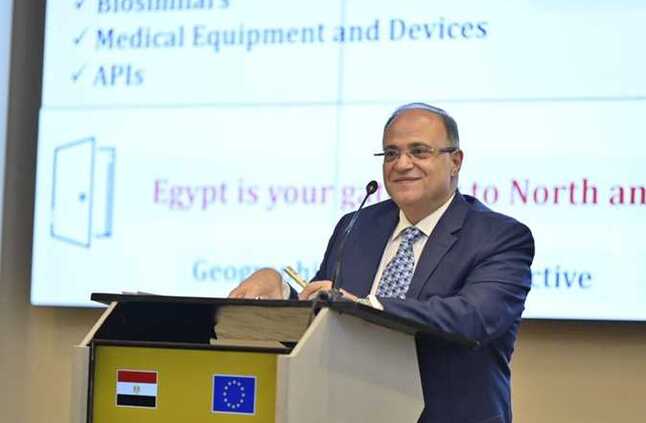 رئيس هيئة الدواء يشارك في جلسة نقاشية حول إجراءات تحويل مصر إلى مركز توطين الصناعات الدوائية بالتعاون مع الاتحاد الأوروبي  | المصري اليوم